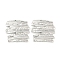 Non-Tarnish 304 Stainless Steel Pendants, Square Charm, Stainless Steel Color, 27x29x3mm, Hole: 2mm