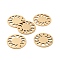201 Stainless Steel Pendants, Laser Cut, Phase of the Moon, Golden, 23x1mm, Hole: 1.8mm