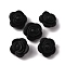 Food Grade Eco-Friendly Silicone Beads, Rose, Black, 20.5x12.5mm, Hole: 2mm