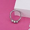 316L Stainless Steel Hoop Nose Rings, Stainless Steel Color, 8mm, Pin: 1.2mm