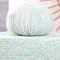 Wool Fibre Yarn, for Sweater Hat Socks Baby Blankets, Light Sky Blue, 3mm