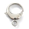 Tarnish Resistant 304 Stainless Steel Lobster Claw Clasps, Polishing, Stainless Steel Color, 16.5x12x3.5mm, Hole: 3mm