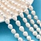 Natural Cultured Freshwater Pearl Beads Strands, Rice, Grade 2A++, White, 8~9mm, Hole: 0.7mm, about 35~36pcs/strand, 13.39''~13.98''(34~35.5cm)