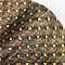Embossed Square Pattern Imitation Leather Fabric, for DIY Leather Crafts, Bags Making Accessories, Goldenrod, 30x135cm