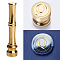 Golden Tone Brass Wax Seal Stamp Head with Bamboo Stick Shaped Handle, for Greeting Card Making, Letter Q, 74.5x15mm