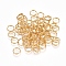 304 Stainless Steel Split Rings, Double Loops Jump Rings, Golden, 7x1.5mm, about 6mm inner diameter, Single Wire: 0.75mm