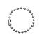 Trendy hip-hop Stainless Steel Ball Chains Bracelet Unisex Fashion Hand Accessory, Stainless Steel Color, 7-1/8 inch(18cm)