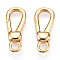 Brass Lobster Claw Clasps, for Jewelry Making, Real 18K Gold Plated, 22x9.5x4.5mm, Hole: 3.5x3mm