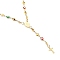 Unisex 304 Stainless Steel Rosary Bead Necklaces, with Heart Enamel, Cross, Oval with Virgin Mary, Golden, 17.32 inch(44cm), Heart: 9.5x5x1.5mm and 10x5x3mm