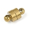 304 Stainless Steel Magnetic Clasps, Column, Golden, 12x6mm, Hole: 1.8mm