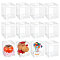 Folding Transparent PET Tea Storage Boxes, Rectangle, Clear, 9x9x13cm