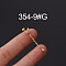 316L Stainless Steel Micro Pave Cubic Zirconia Cartilage Earrings, Golden, Butterfly, 6mm, Pin: 1.2mm