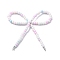Alloy & Glass Seed Beads Bowknot Chandelier Component Links, Platinum, Colorful, 45~70x38~69x7mm, Hole: 1~1.6mm, Bead: 3~3.5mm