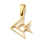 PVD Vacuum Plating 304 Stainless Steel Pendants, Long-Lasting Plated, Laser Cut, Fish Charm, Golden, 15x12.5x1mm, Hole: 4.5x2.5mm