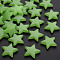 Imitation Jelly Acrylic Beads, Star, Light Green, 20.5x22x5mm, Hole: 1.8mm, about 500pcs/500g