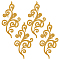 NBEADS 12 Pcs Flower Embroidery Patch, Gold Embroidery Lace Flower Patches Iron on Patches Sew on Patches for Wedding Dress Decoration Repair Clothing Backpacks Jeans Caps, 7x3.3inch