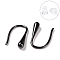 Hypoallergenic Bioceramics Zirconia Ceramic Teardrop Dangle Earrings, No Fading and Nickel Free, Black, 14x3x8.5mm