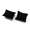 Black Rectangle Velvet Pillow Jewelry Bracelet Watch Display, with Sponge, 88x76x43mm