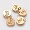 304 Stainless Steel Charms, Flat Round with Constellation/Zodiac Sign, Golden, Capricorn, 12x1mm, Hole: 3mm