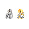 316L Surgical Stainless Steel & G23 Titanium Crystal Rhinestone Labrets for Women Men, Stainless Steel Color, 6mm, Pin: 1.2mm