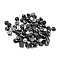 Synthetic Snowflake Obsidian Cabochons, Half Round, 4x2~2.5mm