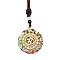 Resin & Natural & Synthetic Mixed Gemstone Pendant Necklaces, Flower, 25.59 inch(65cm)