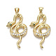Латунные микро проложить кубического циркония подвески X-ZIRC-S067-036-NF-2