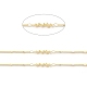 Латунные цепочки с шариками и бисером CHC-M025-50G-2