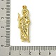Латунные микропаве прозрачные подвески с фианитом KK-H472-44B-G-3