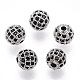 Стойки обшивки латунь кубического циркония бусы X-ZIRC-S001-8mm-B03-1