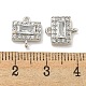 Латунные подвески из прозрачного кубического циркония KK-P275-44P-3