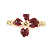 Застежки-застежки из латуни с эмалью KK-U043-10G-01