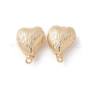 Латунь сердце коробка застежками KK-U052-29G