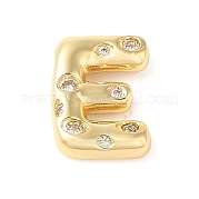 Кулон из латуни с прозрачным кубическим цирконием KK-Z046-01G-E