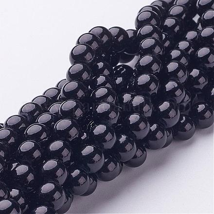 Естественно Mashan нефрита круглые бусины нити G-D263-6mm-XS32-1