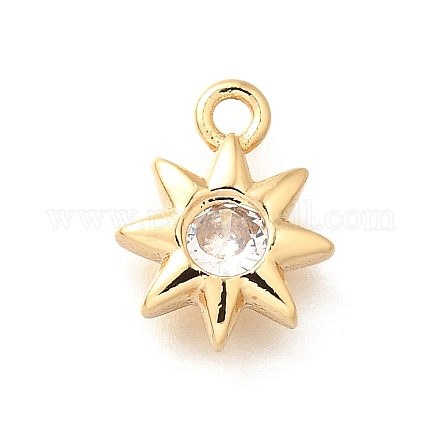 Латунные микро проложить кубического циркония подвески KK-C085-19G-1