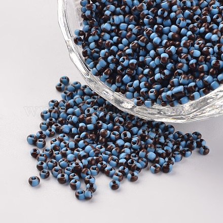 12/0 непрозрачные цвета просачиваться стеклянные бусины SEED-M008-C25-1
