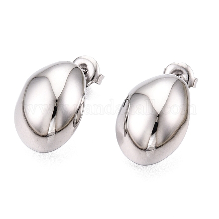 Серьги-гвоздики из нержавеющей стали 304 EJEW-G395-38P-1