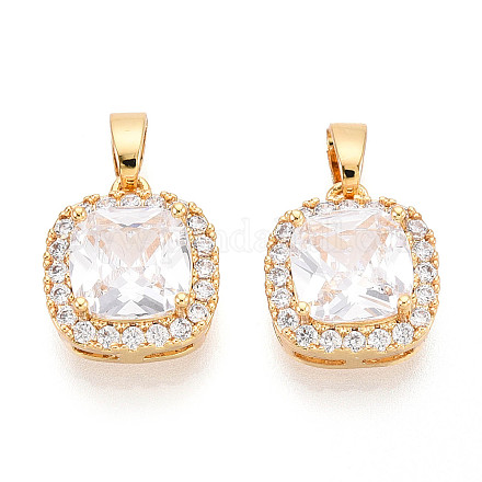 Латунные микро проложить кубического циркония подвески KK-N272-05G-1