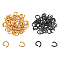 UNICRAFTALE about 100pcs 2 Colors 9mm Open Jumps Rings Stainless Steel Rings Connectors Gunmetal and Golden O Rings for DIY Bracelet Necklaces Jewelry Craft Making