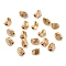 CCB Plastic BeadS, Twist, Light Gold, 5x4.5x4mm, Hole: 1.6mm