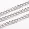Tarnish Resistant 304 Stainless Steel Twisted Chains, Curb Chains, Unwelded, with Spool, Stainless Steel Color, 5x3.5x0.8mm, about 32.8 Feet(10m)/roll