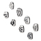 8Pcs 8 Style 304 Stainless Steel Slide Charms, Mixed Shapes, Mixed Color, 1pc/style