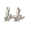 Brass Micro Pave Cubic Zirconia Pendants, Long-Lasting Plated, Cadmium Free & Lead Free, Rack Plating, with Jump Ring, Platinum, 19.5x15.5x3.5mm, Hole: 3.5mm