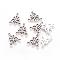 Tibetan Style Alloy Chandelier Components, Lead Free & Nickel Free & Cadmium Free, Antique Silver, 19x16x2mm, Hole: 1mm