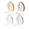 20m 4 Colors Brass Paperclip Chains, Flat Oval, Drawn Elongated Cable Chains, Soldered, with Spool, Mixed Color, 6x2.6x0.4mm, 5m/color