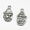 Tibetan Style Alloy Christmas Pendants, Santa Claus, Cadmium Free & Lead Free, Antique Silver, 23x12x2mm, Hole: 2mm, about 760pcs/1000g