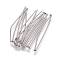 Tarnish Resistant 304 Stainless Steel Flat Head Pins, Stainless Steel Color, 25x0.6mm, Head: 1.5mm