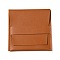 Square PU Leather Jewelry Flip Pouches, for Earrings, Bracelets, Necklaces Packaging, Dark Red, 8x8cm