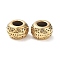 Ion Plating(IP) 304 Stainless Steel European Beads, Large Hole Beads, Rondelle, Golden, 12x7mm, Hole: 5.5mm